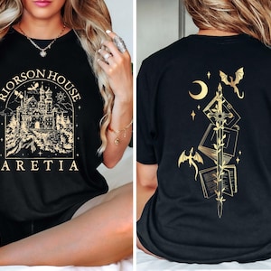 Xaden Riorson House Comfort Colors Shirt, Iron Flame Shirt, Dragon Rider 2-Sided Shirt, Violet Sorrengail, Bookish Gifts Shirt