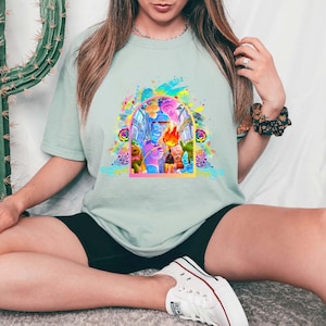 Disney Elemental Shirt, Disney Pixar Elemental Comfort Color Shirt, Ember Wade Clod Grale Shirt, Fire boy Water girl shirt, Disney Trip Tee