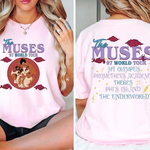 Retro Double Sided Hercules T-shirt, Comfort Colors® Vintage The Muses 97 World Tour Shirt, Disney World 2025 Trip Tee, Birthday Girl Gift