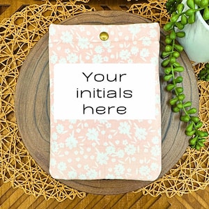 Personalized Kindle Paperwhite Sleeve –Soft Pink Floral Foam Padded Protective kindle case, Feminine E-Reader Pouch