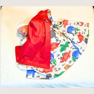 Colorful Dinosaur Flannel Baby Blanket - Perfect Snuggle Gift for Baby Boys!