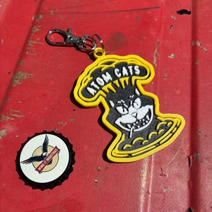 Atom Cats Logo Keychain