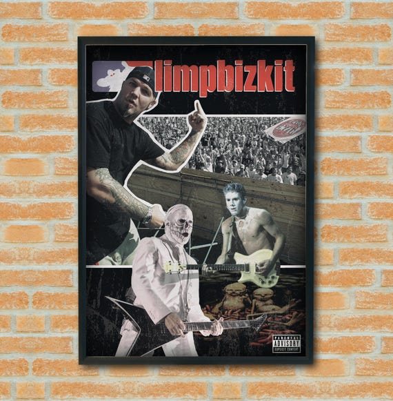 Limp Bizkit Poster • Music Wall Art • Wes Borland • Fred Durst