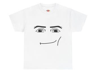 T-shirt Roblox Man Smirk Face Meme | T-shirt de jeu hilarant