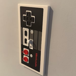 Nintendo NES Light Switch Plate Cover | Game Room Decor, Video Game Wall Art Gift