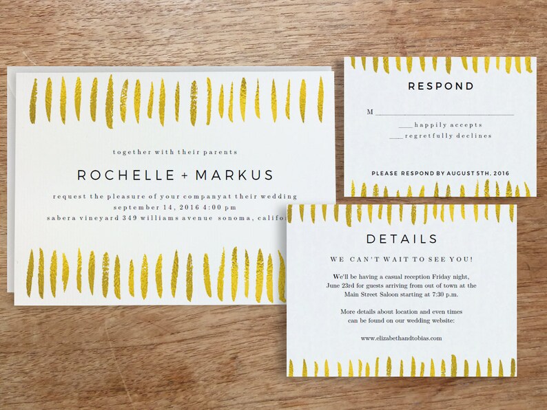 Printable Wedding Invitation Template Instant Download Etsy