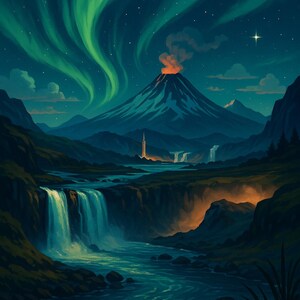 Poster formato A4 | Islanda | Stampa artistica su carta fotografica premium | Opzione con cornice