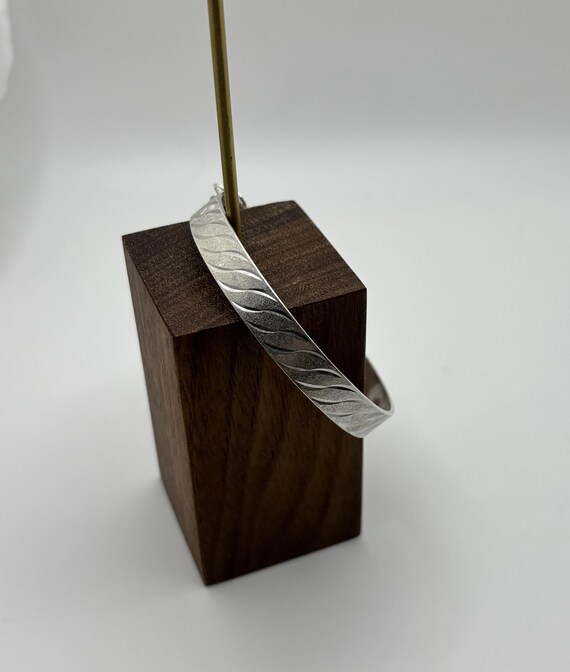 Vintage Solid Sterling Silver Birmingham Bangle H… - image 10