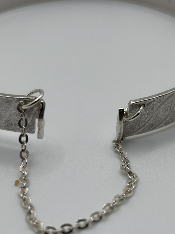 Vintage Solid Sterling Silver Birmingham Bangle H… - image 15
