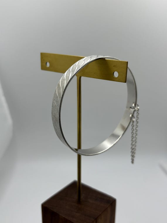 Vintage Solid Sterling Silver Birmingham Bangle H… - image 11