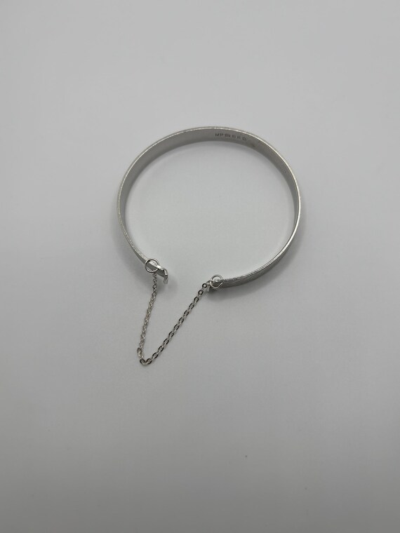 Vintage Solid Sterling Silver Birmingham Bangle H… - image 17