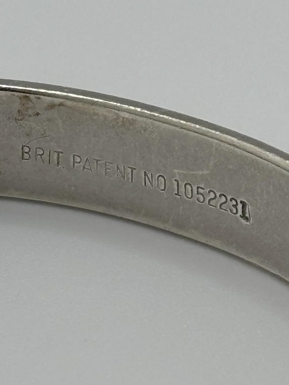 Vintage Solid Sterling Silver Birmingham Bangle H… - image 6