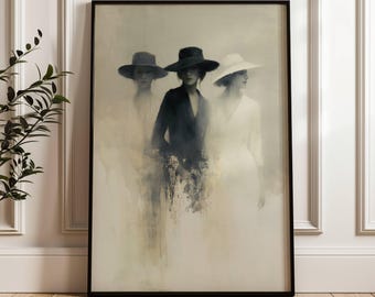 Modern Women Wall Art | Neutral Feminine Decor | Sisterhood Art Print | Contemporary Female Artwork | Boho Living Room Wall Decor
