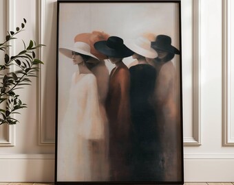 African American Wall Art | Modern Black Woman Print | Afrocentric Home Decor | Neutral Boho Wall Art | Feminine Gallery Wall Decor