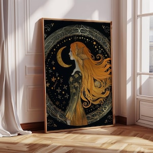Virgo Zodiac Astrology Art Print | Earth Star Sign | Virgo birthday | Zodiac art | Virgo season | August Birthday | September Birthday