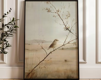 Vintage Bird Wall Art Print | Nature Illustration Poster | Antique Wildlife Decor | Farmhouse Decor