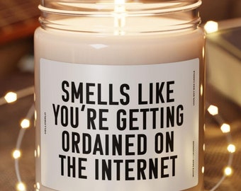 Officiant Gift for Wedding Officiant Proposal Gift for Officiant Wedding Candle Gift Officiant Funny Candle for Officiant Proposal Gift