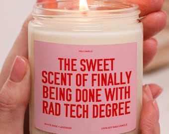 Radiologic Technologist Graduation Gift for Radiologic Technology Graduate BSRT Graduation Funny Candle Gift Future Rad Tech Gift Xray Tech