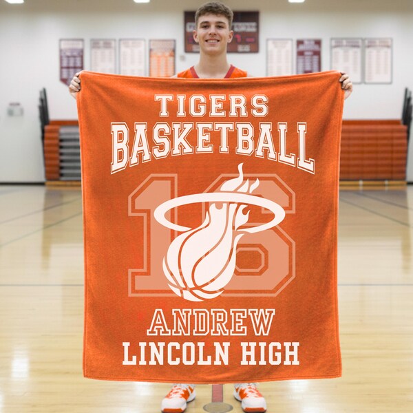 Personalized Basketball Blanket: Basketball Senior Night Team Gifts