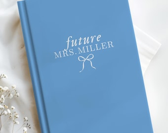 Engagement Journal for Bride Gift, Personalized Wedding Journal Engagement Present, Wedding Planning Gifts for Bridal Shower Gift