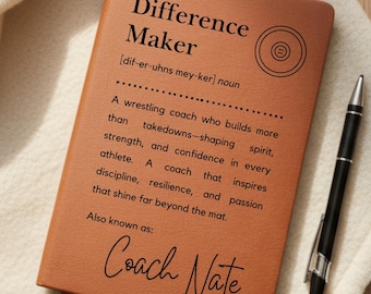 Difference Maker Wrestling Coach Journal: Appreciation Gift for Wrestling Coaches