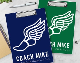 Custom Cross Country Coach Gift Acrylic Clipboard with Design for XC Coach Unique Running Coach Thank You Custom Clipboard Cross Country