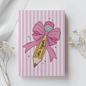 Custom Teacher Journal, Personalized Teacher Gifts, Back to School Journal, End of Year Teacher Appreciation, Keepsake Journal and Notebook