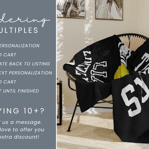 Personalized softball blanket with a custom design for a senior softball player, perfect as an end of season gift, senior night gift, or softball banquet keepsake for softball seniors and proud senior softball moms.