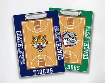Personalized Basketball Coach Clipboard: Custom Acrylic Dry Erase Board