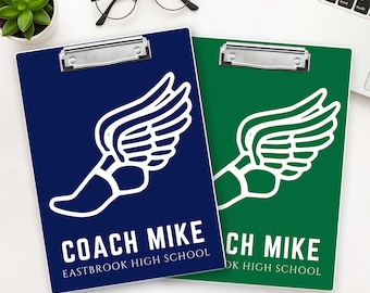 Personalized Cross Country Coach Clipboard Custom Printed XC Coach Gift End of Season Running Coach Appreciation Gift Clipboard Gift