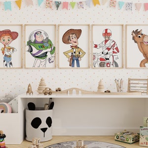 Toy Story Wand Kunst Digitaler Download, Kinderzimmer Dekor, Kinderzimmer Wandkunst, Woody Poster, Sofortiger Download, Toy Story Wanddekoration, Woody Art