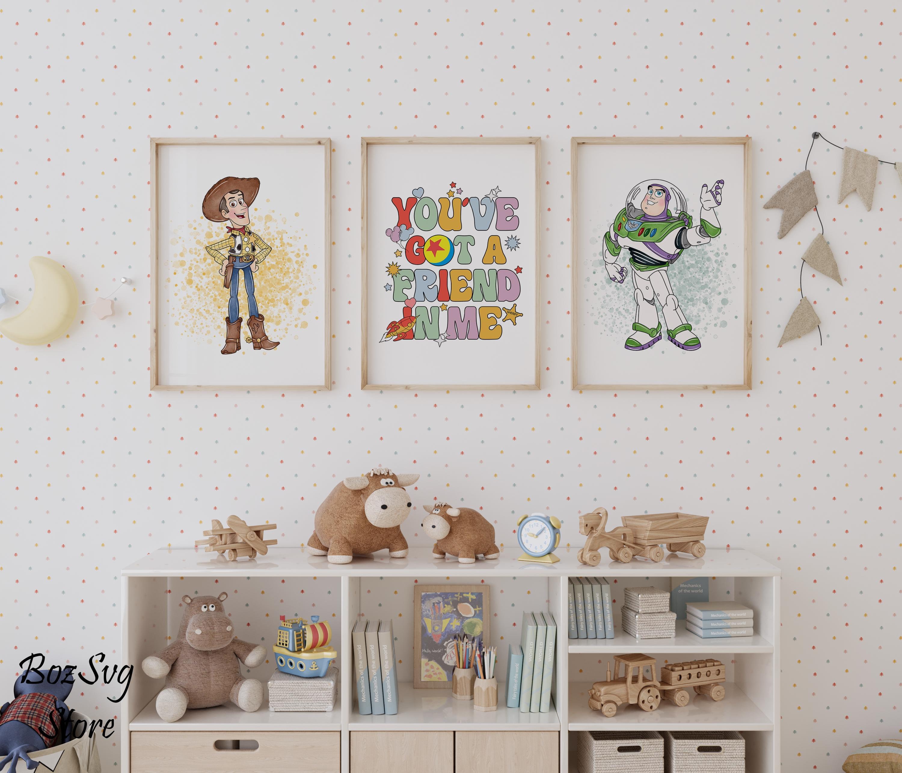 Toy Story Wall Art, Woody Poster, Buzz Lightyear Wall Art, You've Got a ...