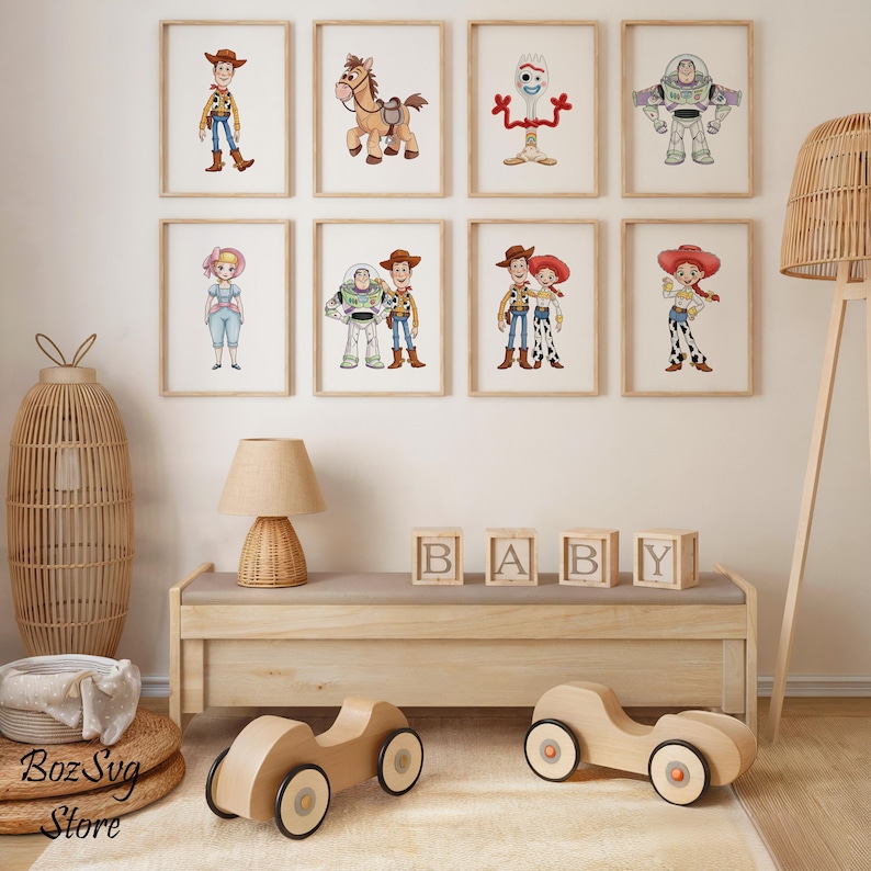 Toy Story Nursery Art Prints: Kids Room Decor (digital Download, Set of ...