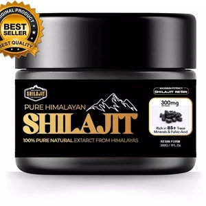 Shilajit Resin, Original Himalayan Shilajit 30g-Gold Grade 100% Pure, Rich in Fulvic Humic Acid, Minerals, Immune & Vitality Booster, Vegan