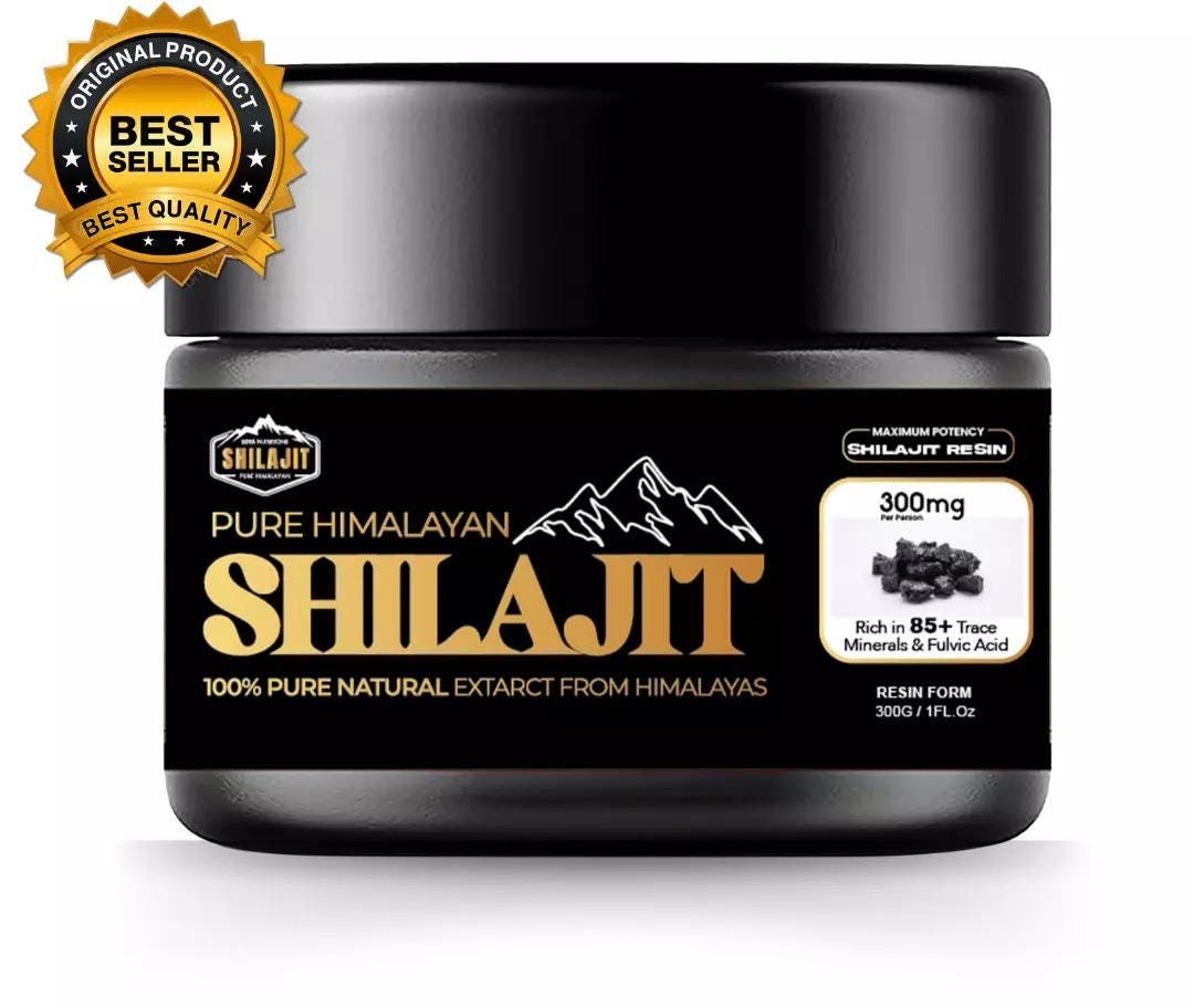 Shilajit Resin, Original Himalayan Shilajit 30g-Gold Grade 100% Pure, Rich in Fulvic Humic Acid, Minerals, Immune & Vitality Booster, Vegan