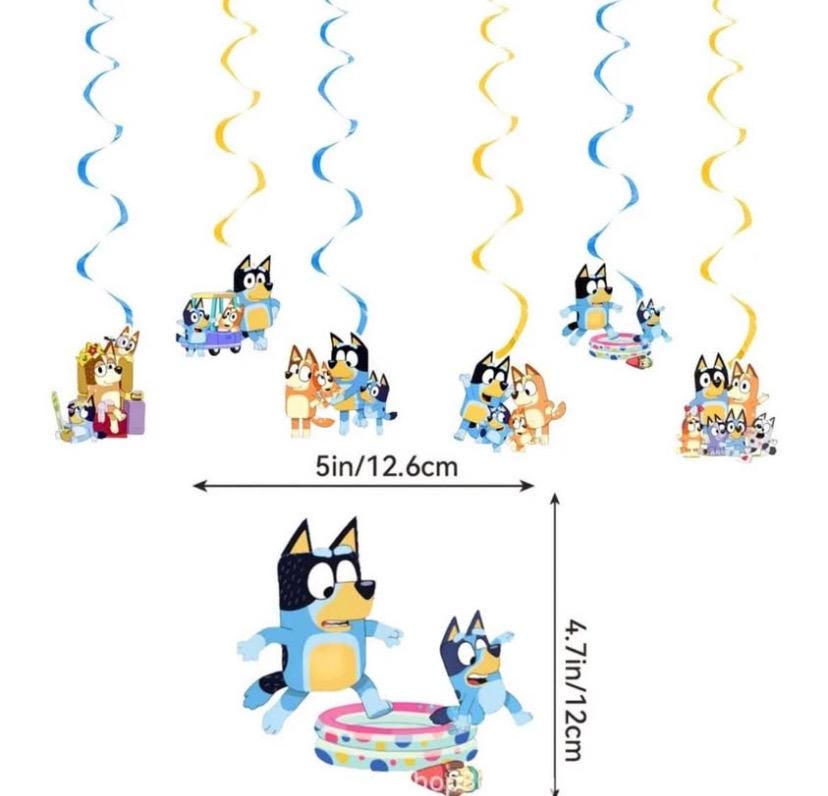 Bluey balloon and toppers set