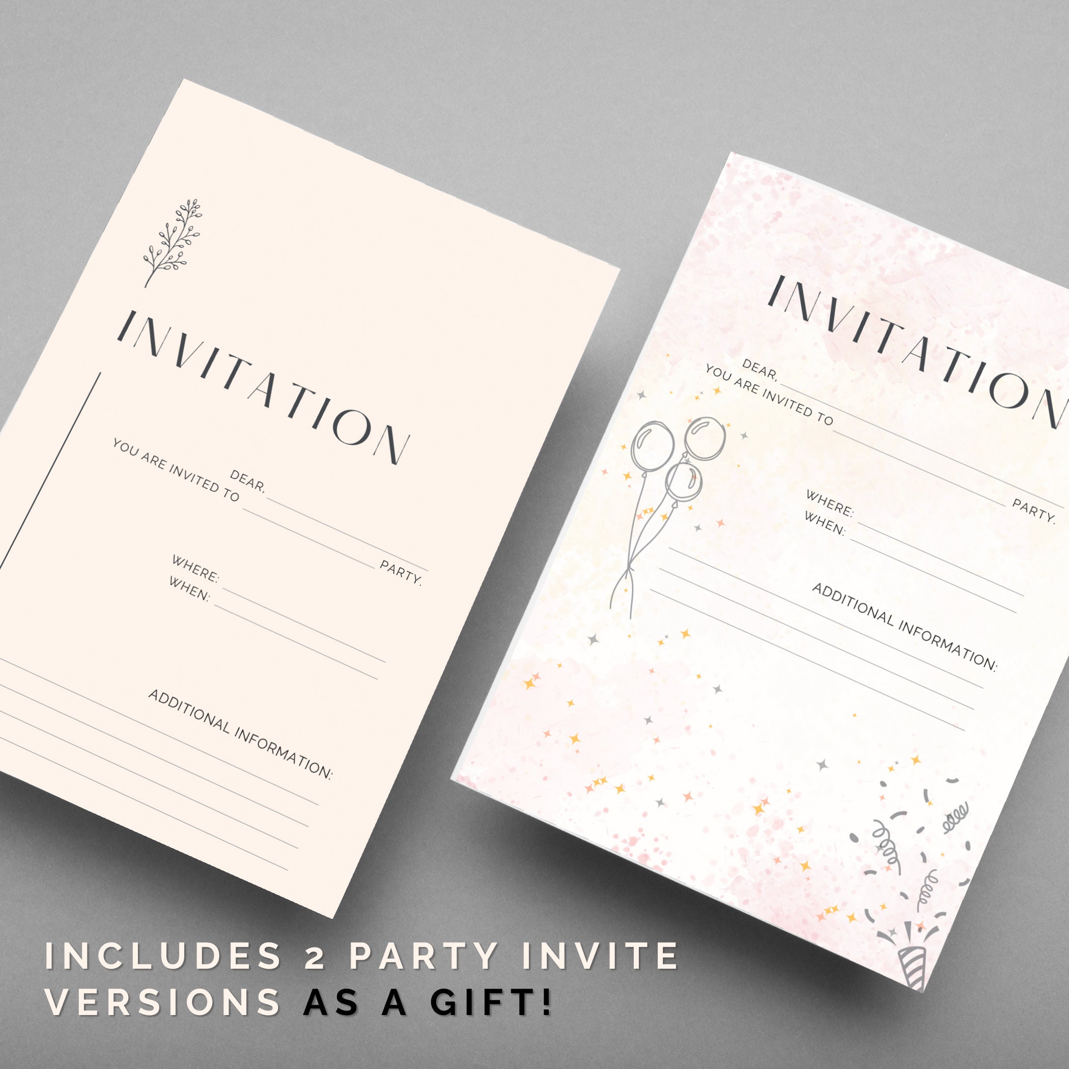 Digital Birthday Planner Printable, Party Checklist Template, Goodnotes ...
