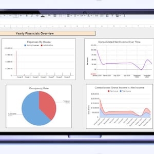 Landlord Bookkeeping Spreadsheet: Rental Income & Expense Tracker (Digital Download)