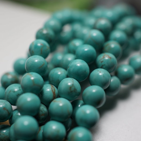 NEW - Small Turquoise Round Beads - 4mm - 50 pcs