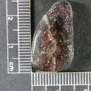 Hematite in Quartz Hand Cut Cabochon QH5