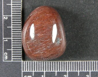 Red Rutile Quartz Cabochon QRR3