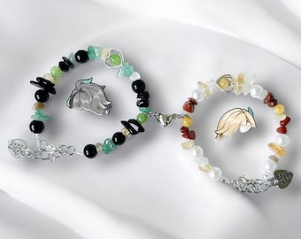 Handmade Alhaitham & Kaveh Inspired Matching Bracelets | Y2K Couple Friendship Bracelets