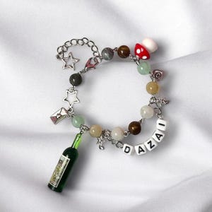 Handmade Bracelet Inspired by Dazai and Chuuya from Bungou Stray Dogs