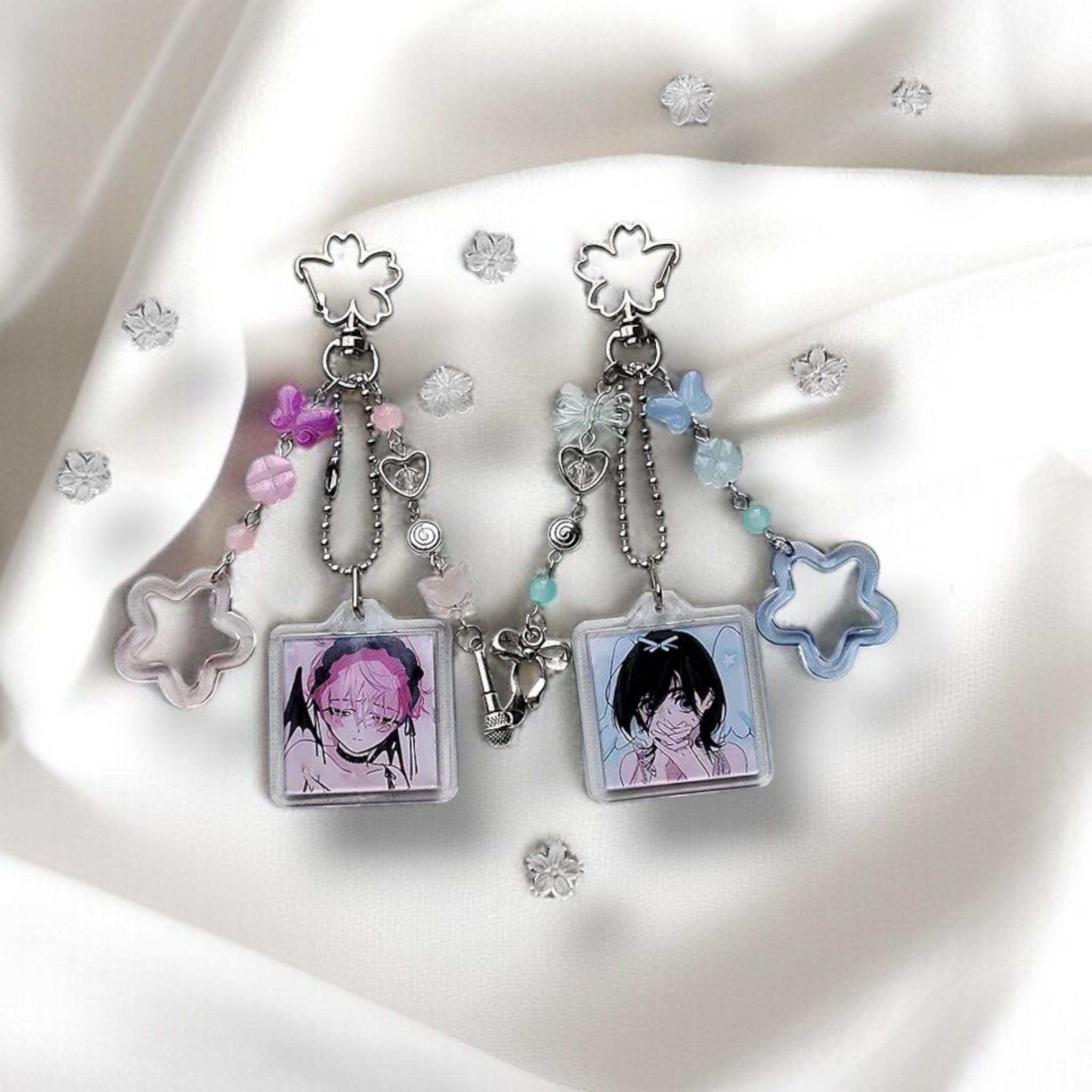 Mizi and Sua Keychain – Alien Stage Fan Gift - Beaded Charm - Etsy