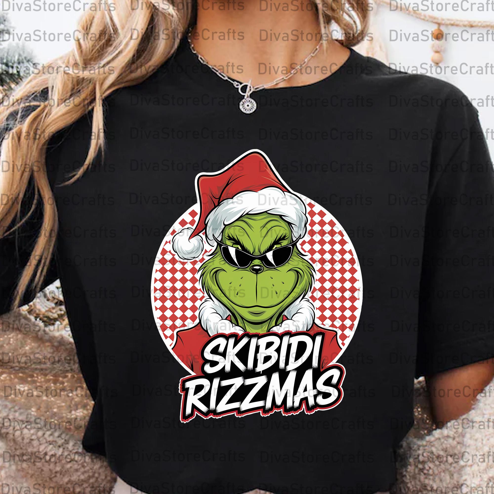 Skibidi Rizzmas Png, Grinchmas Rizzmas Png, Merry Rizzmas Png, Rizz the ...