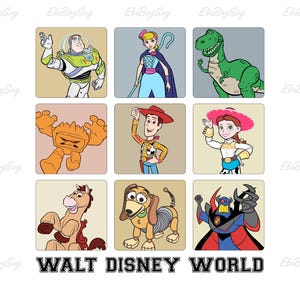 Toy Story Characters Png, Toy Story Png, Toy Story Clipart, Toy Story World Png, Magical Kingdom Png, Instant Download