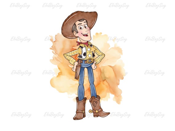 Personaje de Toy Story en acuarela (Personaje en acuarela), Woody en  acuarela (Personaje en acuarela), Toy Story (Personaje en acuarela),  Clipart de