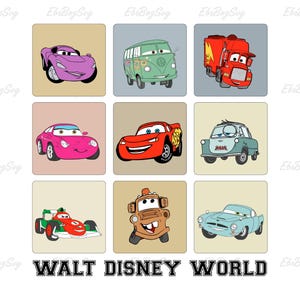 Autos Charaktere Png, Autos Png, Autos Clipart, Lightning McQueen Png, Png Autos Sublimationsdesign, sofort Download