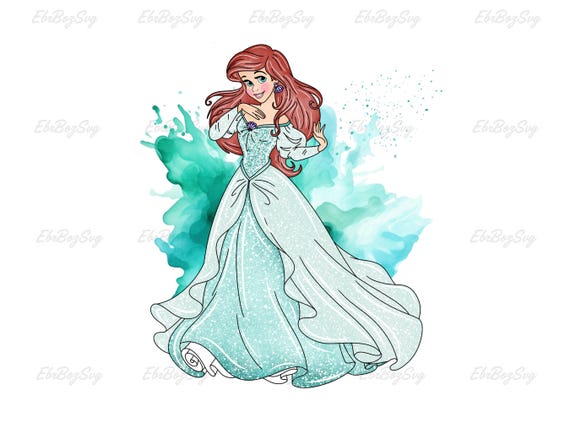 ariel dress drawing