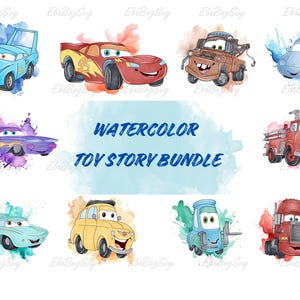 Aquarell Autos Png Bundle, Aquarell Hintergrund Png, Autos Png Bundle, magisches Königreich, Autos Clipart, digitaler Download